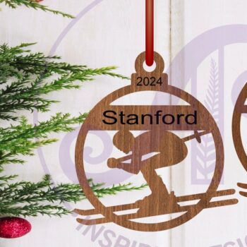 Intra απο ξύλο plywood 3mm-4mm πάχος – Χριστουγεννιάτικο στολίδι σκιέρ Δίασταση 20x20 cm INTRAFABR-107459750 - Image 1