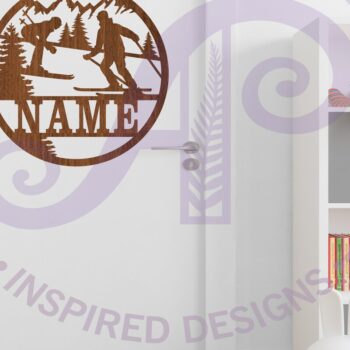 Intra απο ξύλο plywood 3mm-4mm πάχος – Πρότυπο κοπής με λέιζερ για το όνομα του σκι Δίασταση  20x20 cm INTRAFABR-90459363 - Image 4