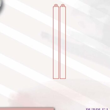 Intra απο ξύλο plywood 3mm-4mm πάχος – Skinny Bars Σκουλαρίκια Laser Δίασταση  5x5 cm INTRAFABR-74148418 - Image 2