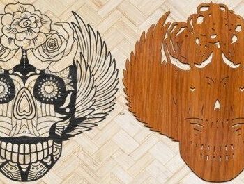 Intra απο ξύλο plywood 3mm-4mm πάχος – Κρανίο Δίασταση  20x20 cm INTRAFABR-32437162 - Image 2