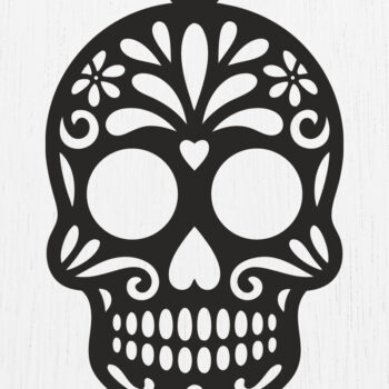 Intra απο ξύλο plywood 3mm-4mm πάχος – Skull Earrings Bundle 2 Δίασταση  5x5 cm INTRAFABR-122603279 - Image 3