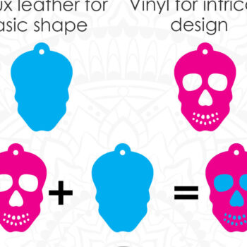 Intra απο ξύλο plywood 3mm-4mm πάχος – Skull Earrings, Sugar Skull Jewelry Δίασταση  5x5 cm INTRAFABR-8159153 - Image 2