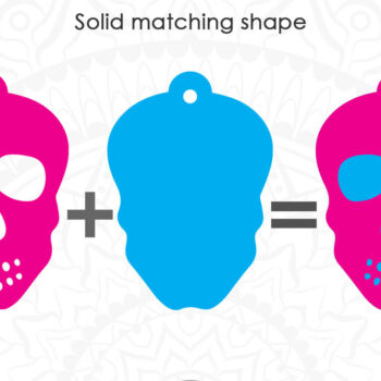 Intra απο ξύλο plywood 3mm-4mm πάχος – Skull Earrings, Sugar Skull Jewelry Δίασταση  5x5 cm INTRAFABR-8159153 - Image 5