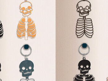 Intra απο ξύλο plywood 3mm-4mm πάχος – Μπρελόκ κρανίου με Δίασταση  5x5 cm INTRAFABR-70409631 - Image 1