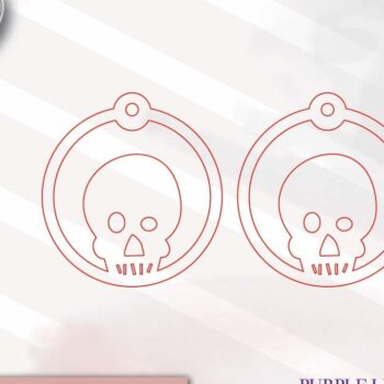 Intra απο ξύλο plywood 3mm-4mm πάχος – Σκουλαρίκια λέιζερ κρανίου Δίασταση 5x5 cm INTRAFABR-74147201 - Image 2