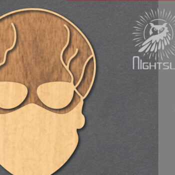 Intra απο ξύλο plywood 3mm-4mm πάχος – Κρανίο με αξεσουάρ Δίασταση  20x20 cm INTRAFABR-124402693 - Image 1