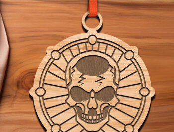 Intra απο ξύλο plywood 3mm-4mm πάχος – Ξύλινα μπρελόκ κρανίου Δέσμη κοπής με λέιζερ Δίασταση  5x5 cm INTRAFABR-98651927 - Image 2