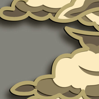 Intra απο ξύλο plywood 3mm-4mm πάχος – Sky Lion Multilayer/Lion Mandala Δίασταση  20x20 cm INTRAFABR-65639612 - Image 4