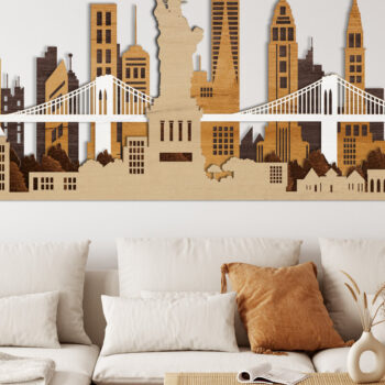 Intra απο ξύλο plywood 3mm-4mm πάχος – Προσαρμοσμένο αρχείο κοπής με λέιζερ Skyline Δίασταση 20x20 cm INTRAFABR-14064741 - Image 3