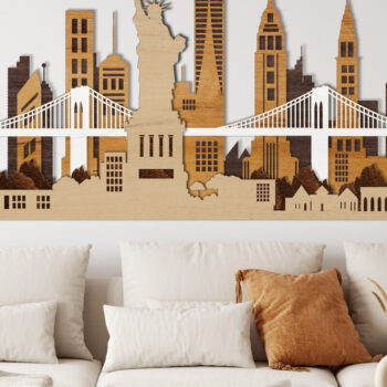 Intra απο ξύλο plywood 3mm-4mm πάχος – Προσαρμοσμένο αρχείο κοπής με λέιζερ Skyline Δίασταση 20x20 cm INTRAFABR-14064741 - Image 7