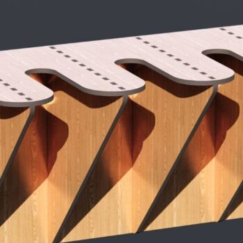 Intra απο ξύλο plywood 3mm-4mm πάχος – Θήκη με σχισμή Slatwall Δίασταση  20x20 cm INTRAFABR-36508723 - Image 4