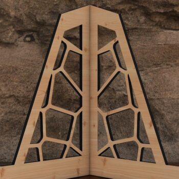 Intra απο ξύλο plywood 3mm-4mm πάχος – Κομψή και στιβαρή βάση οθόνης καβαλέτο Δίασταση 20x20 cm INTRAFABR-95613785 - Image 1