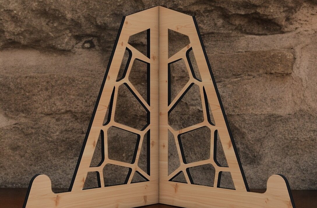 Intra απο ξύλο plywood 3mm-4mm πάχος – Κομψή και στιβαρή βάση οθόνης καβαλέτο Δίασταση  20x20 cm INTRAFABR-95613785