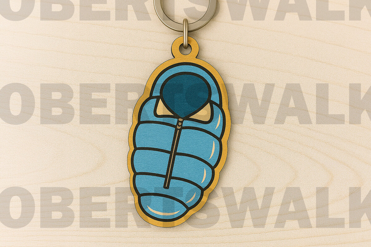 Intra απο ξύλο plywood 3mm-4mm πάχος – Μπρελόκ υπνόσακου Δίασταση  5x5 cm INTRAFABR-123331067