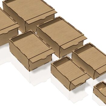 Intra απο ξύλο plywood 3mm-4mm πάχος – Slide Box, Δίασταση  20x20 cm INTRAFABR-40581135 - Image 1