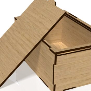 Intra απο ξύλο plywood 3mm-4mm πάχος – Slide Box, Δίασταση  20x20 cm INTRAFABR-40581135 - Image 5