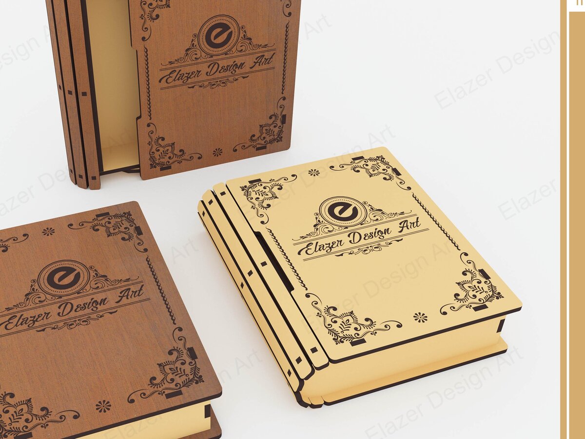 Intra απο ξύλο plywood 3mm-4mm πάχος – Slider Book Box Αρχεία Δίασταση  20x20 cm INTRAFABR-77948118