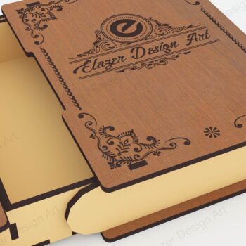 Intra απο ξύλο plywood 3mm-4mm πάχος – Slider Book Box Αρχεία Δίασταση  20x20 cm INTRAFABR-77948118 - Image 3