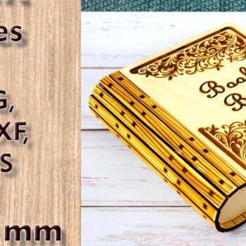 Intra απο ξύλο plywood 3mm-4mm πάχος – Slider Book Box Files Δίασταση  20x20 cm INTRAFABR-114259629 - Image 1