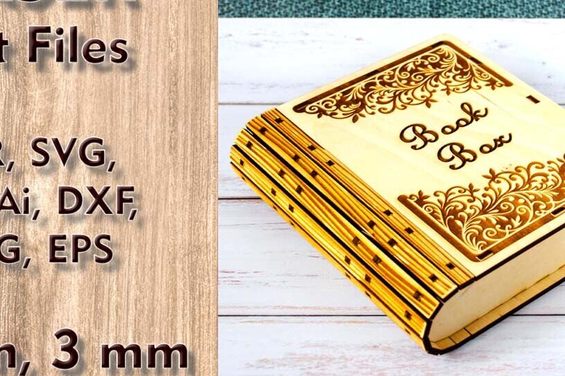 Intra απο ξύλο plywood 3mm-4mm πάχος – Slider Book Box Files Δίασταση  20x20 cm INTRAFABR-114259629