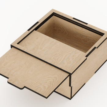 Intra απο ξύλο plywood 3mm-4mm πάχος – Sliding LStorage Box - Πακέτο 24 Δίασταση  20x20 cm INTRAFABR-89608880 - Image 6