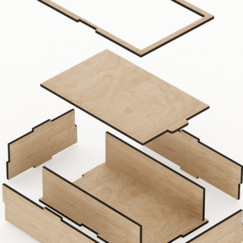 Intra απο ξύλο plywood 3mm-4mm πάχος – Sliding LStorage Box - Πακέτο 24 Δίασταση  20x20 cm INTRAFABR-89608880 - Image 8