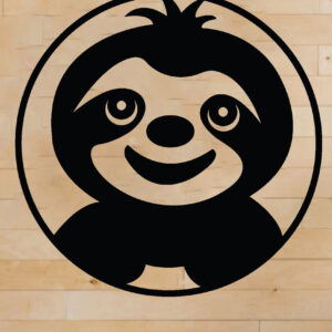 Intra απο ξύλο plywood 3mm-4mm πάχος – Αρχεία κοπής με λέιζερ Sloth, τέχνη τοίχου, Δίασταση  40x30 cm INTRAFABR-63745380