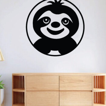 Intra απο ξύλο plywood 3mm-4mm πάχος – Αρχεία κοπής με λέιζερ Sloth, τέχνη τοίχου, Δίασταση  40x30 cm INTRAFABR-63745380 - Image 3