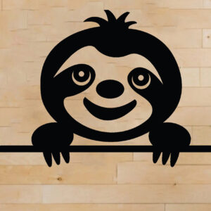 Intra απο ξύλο plywood 3mm-4mm πάχος – Αρχεία κοπής λέιζερ Sloth, τέχνη τοίχου Δίασταση  40x30 cm INTRAFABR-63745834