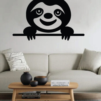 Intra απο ξύλο plywood 3mm-4mm πάχος – Αρχεία κοπής λέιζερ Sloth, τέχνη τοίχου Δίασταση  40x30 cm INTRAFABR-63745834 - Image 2