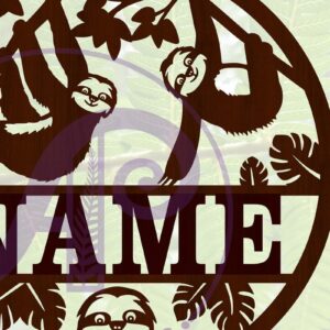 Intra απο ξύλο plywood 3mm-4mm πάχος – Sloth Όνομα Αποκοπή αρχείου Δίασταση  20x20 cm INTRAFABR-67419453