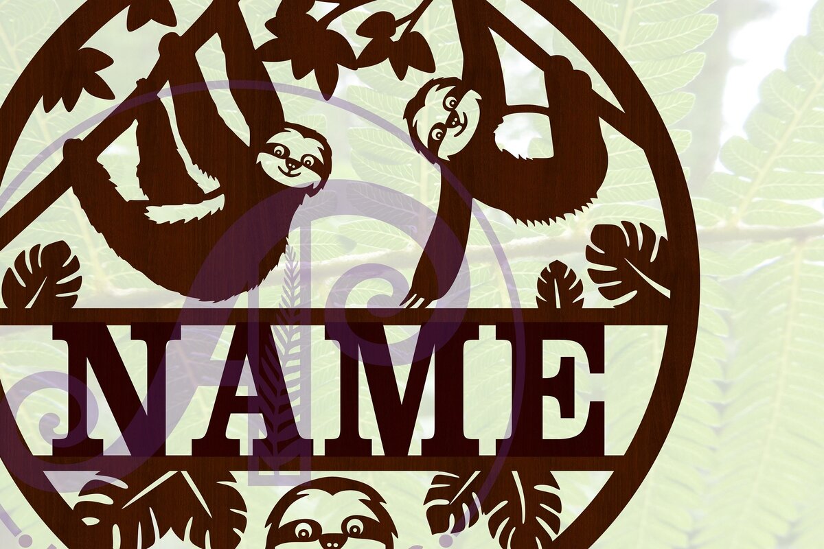 Intra απο ξύλο plywood 3mm-4mm πάχος – Sloth Όνομα Αποκοπή αρχείου Δίασταση  20x20 cm INTRAFABR-67419453