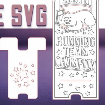 Intra απο ξύλο plywood 3mm-4mm πάχος – Sloth Stand Phone  Δίασταση  20x20 cm INTRAFABR-77458554 - Image 1