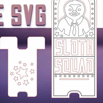 Intra απο ξύλο plywood 3mm-4mm πάχος – Sloth Stand Phone  Δίασταση  20x20 cm INTRAFABR-77458566 - Image 1