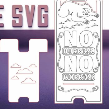 Intra απο ξύλο plywood 3mm-4mm πάχος – Sloth Stand Phone  Δίασταση  20x20 cm INTRAFABR-77458489 - Image 1