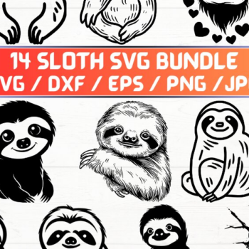 Intra απο ξύλο plywood 3mm-4mm πάχος – Sloth, DXF, EPS, JPG, PNG Δίασταση  20x20 cm INTRAFABR-115721024 - Image 1