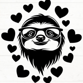 Intra απο ξύλο plywood 3mm-4mm πάχος – Sloth, DXF, EPS, JPG, PNG Δίασταση  20x20 cm INTRAFABR-115721024 - Image 2