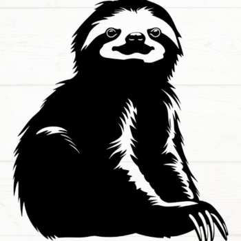 Intra απο ξύλο plywood 3mm-4mm πάχος – Sloth, DXF, EPS, JPG, PNG Δίασταση  20x20 cm INTRAFABR-115721024 - Image 5