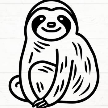 Intra απο ξύλο plywood 3mm-4mm πάχος – Sloth, DXF, EPS, JPG, PNG Δίασταση  20x20 cm INTRAFABR-115721024 - Image 7