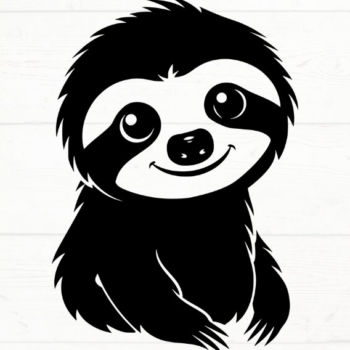 Intra απο ξύλο plywood 3mm-4mm πάχος – Sloth, DXF, EPS, JPG, PNG Δίασταση  20x20 cm INTRAFABR-115721024 - Image 9