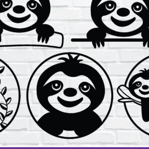 Intra απο ξύλο plywood 3mm-4mm πάχος – Αρχεία Sloth Wall Art Cut Laser Δίασταση  40x30 cm INTRAFABR-77149199