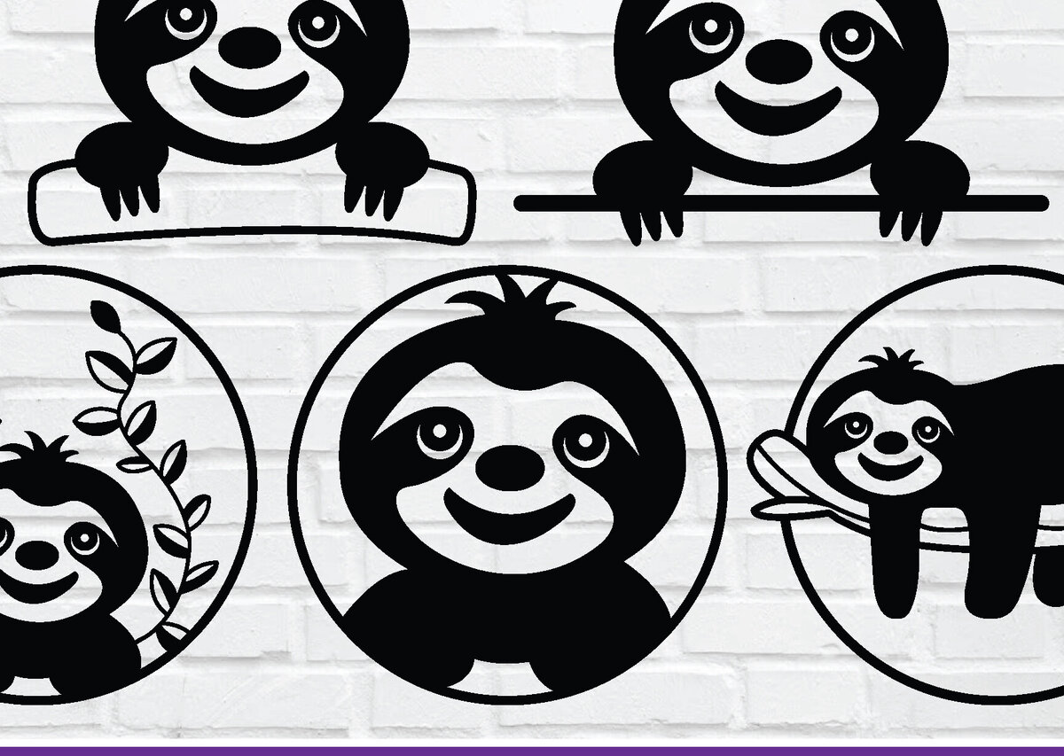 Intra απο ξύλο plywood 3mm-4mm πάχος – Αρχεία Sloth Wall Art Cut Laser Δίασταση  40x30 cm INTRAFABR-77149199