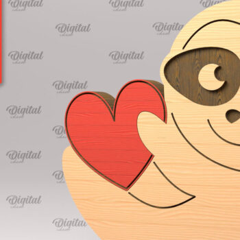 Intra απο ξύλο plywood 3mm-4mm πάχος – Sloth ξύλινο παζλ Δίασταση  20x20 cm INTRAFABR-97714712 - Image 1