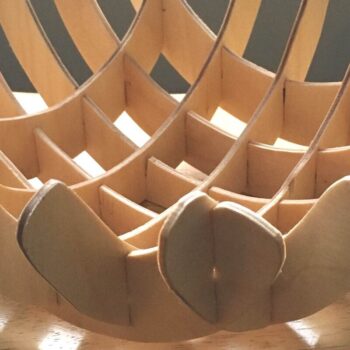 Intra απο ξύλο plywood 3mm-4mm πάχος – Μικρό μπολ Δίασταση  20x20 cm INTRAFABR-36871432 - Image 1