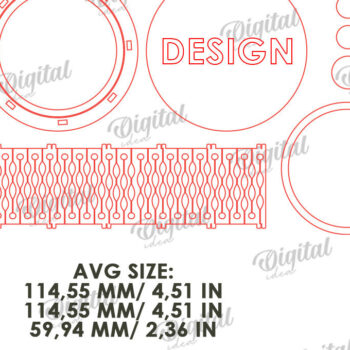 Intra απο ξύλο plywood 3mm-4mm πάχος – Μικρό στρογγυλό κουτί μπιχλιμπιδιού Κοπή λέιζερ Δίασταση  20x20 cm INTRAFABR-119076032 - Image 3