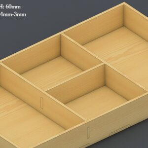 Intra απο ξύλο plywood 3mm-4mm πάχος – Αρχείο κοπής με λέιζερ μικρού δίσκου, αποκοπή Glowforge Δίασταση  20x20 cm INTRAFABR-40162431