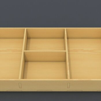 Intra απο ξύλο plywood 3mm-4mm πάχος – Αρχείο κοπής με λέιζερ μικρού δίσκου, αποκοπή Glowforge Δίασταση  20x20 cm INTRAFABR-40162431 - Image 3