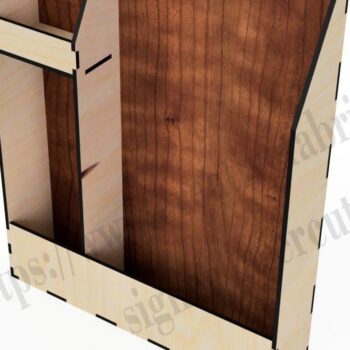 Intra απο ξύλο plywood 3mm-4mm πάχος – Μικρό ράφι τοίχου για CNC / Organizer Wit Δίασταση 40x30 cm INTRAFABR-36793431 - Image 2