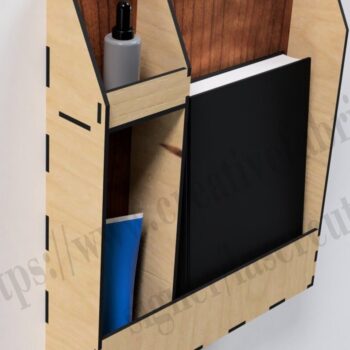 Intra απο ξύλο plywood 3mm-4mm πάχος – Μικρό ράφι τοίχου για CNC / Organizer Wit Δίασταση 40x30 cm INTRAFABR-36793431 - Image 4