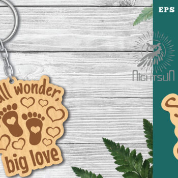 Intra απο ξύλο plywood 3mm-4mm πάχος – Small Wonder, Big Love Δίασταση  20x20 cm INTRAFABR-118402779 - Image 1